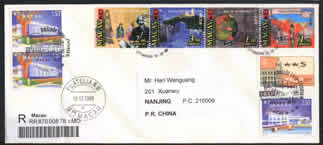 Autographed postcard by the last Macao gavernor Rocha Vieira