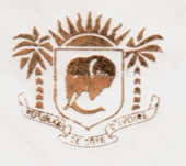 A national emblem mark ( enlarged, in the back side of the envelop)